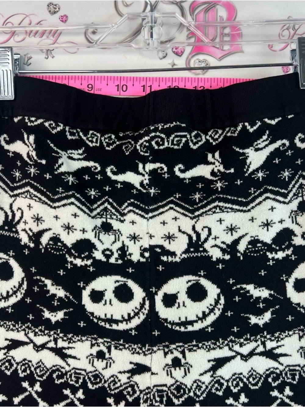 Disney leggings tights Black & White Jack Skellington Patterned nightmare - Picture 8 of 12